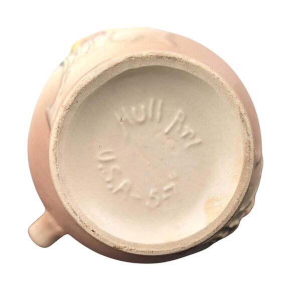 Vintage Hull Pottery Magnolia Pitcher: Art Deco Floral Vase - Picture 7 of 7